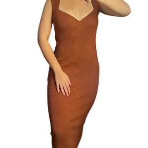 Banana Republic Factory Sweetheart Knit Midi Dress Size S